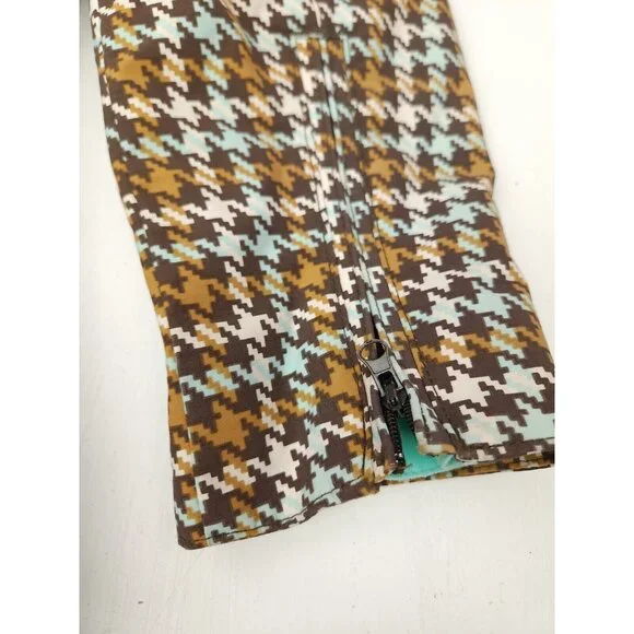 Burton Hounds tooth Hooded Ski Snowboard Jacket Womens Size Extra Small XS - Picture 3 of 9